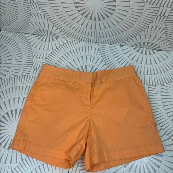 Vineyard Vines Women’s Flat Front Shorts Size 2 Orange Color - Picture 1 of 5